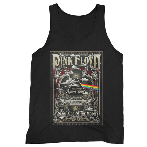 Pink Floyd Dark Side Of The Moon Tour 1972 Rainbow Theater Concert  Tank Top Pink Floyd Dark Side Of The Moon Tour 1972 Rainbow Theater Concert  Tank Top