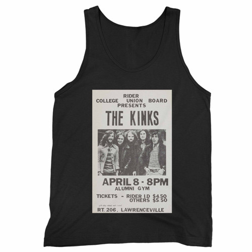 The Kinks 1973 Rider College Lawrence Township Nj Concert  Tank Top