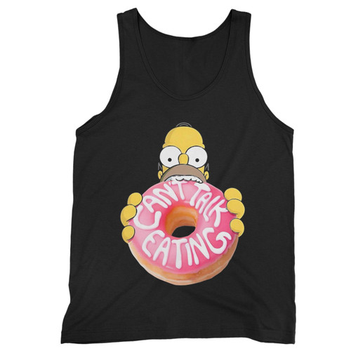 The Simpsons Homer Can'T Talk Eating  Tank Top