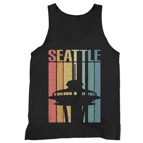 Vintage Seattle Space Needle Retro Seattle Pride  Tank Top