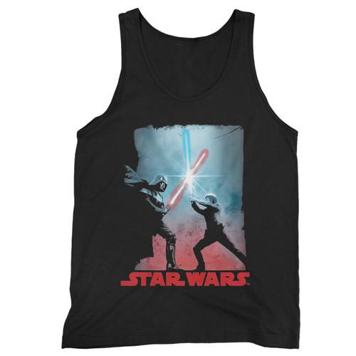 Darth Vader Luke Skywalker Battle 1  Tank Top