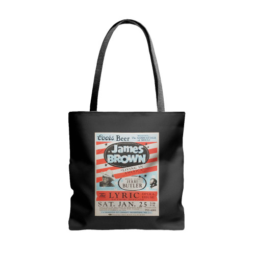 1986 James Brown Concert  Tote Bags