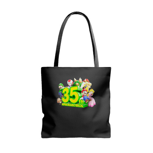 35Th Super Mario Bros Anniversary  Tote Bags