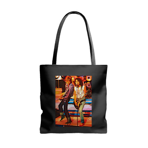 David Bowie & Marc Bolan Great Rock Legends Colour  Tote Bags  Tote Bags