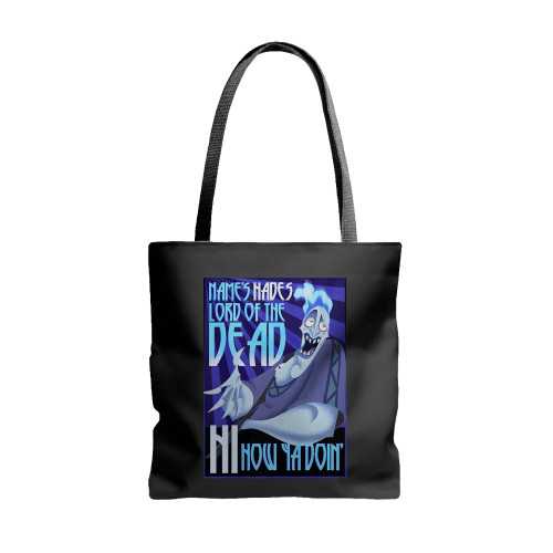 Disney Hercules The Name'S Hades Lord  Tote Bags