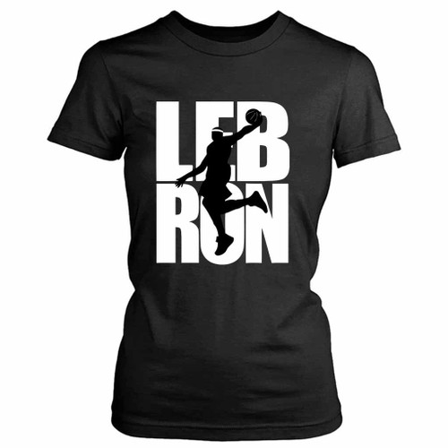 Lebron James Dunking Lakers Jump Women's T-Shirt Tee