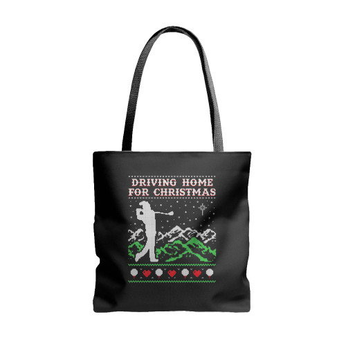 Driving Home For Christmas Xmas Golf  Tote Bags