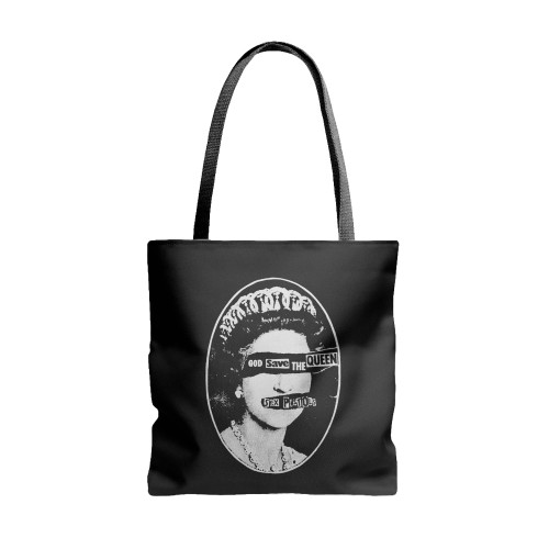 God Save The Queen Punk Rock  Tote Bags