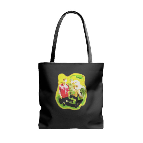 Green Day Neon Photo  Tote Bags