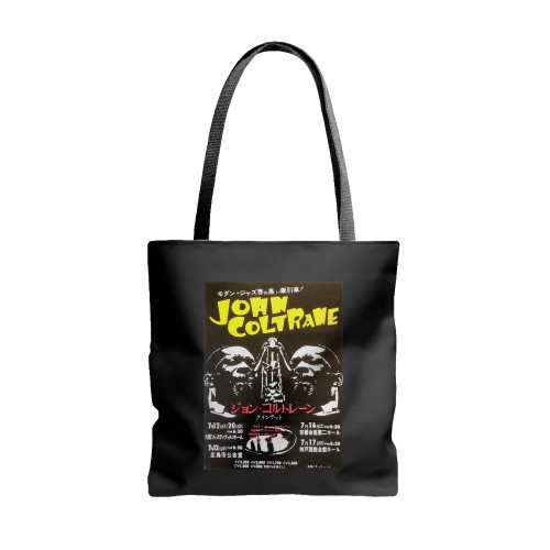 John Coltrane Exceptionally Rare 1966 Japan Tour Concert  Tote Bags