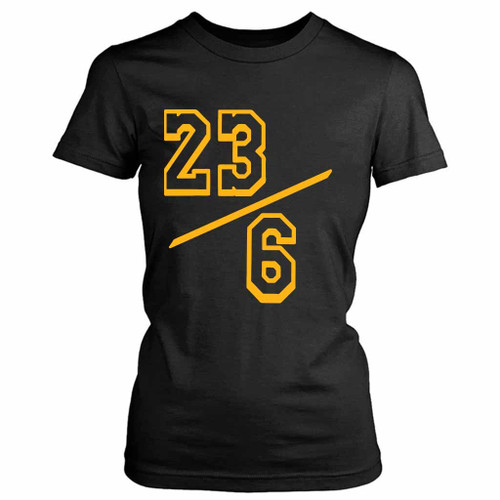 6 Gold Lakers Women's T-Shirt Tee