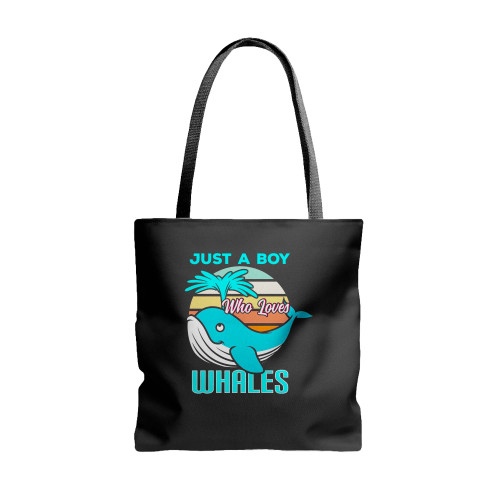 Just A Boy Who Loves Whales  Tote Bags