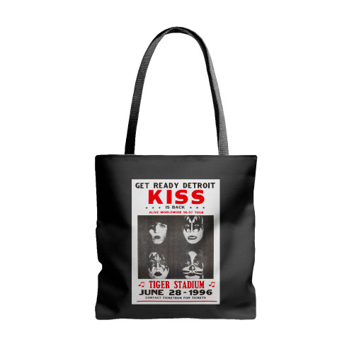 Kiss Detroit Tiger Stadium Tour  Tote Bags