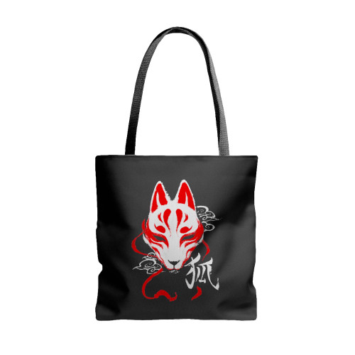 Kitsune Mask Japanese Traditional Tokyo Yokai Harajuku  Tote Bags