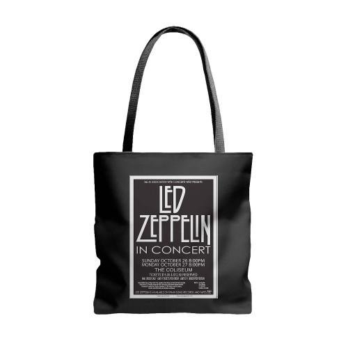 Led Zeppelin 1980 Cleveland Concert  Tote Bags