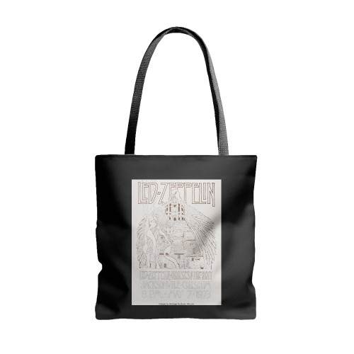Led Zeppelin Jacksonville Coliseum Houses Of The Holy Concert  Tote Bags