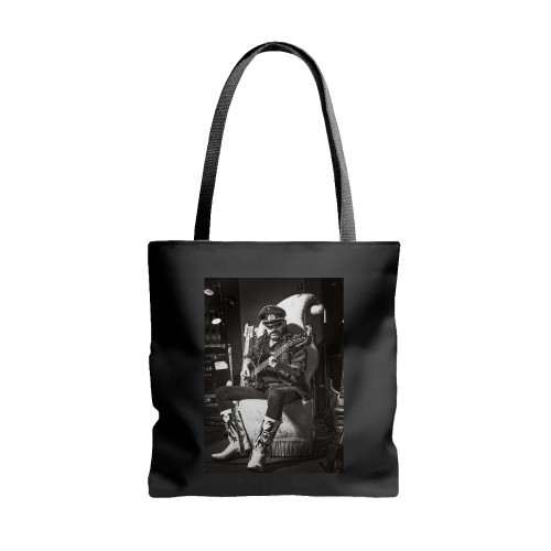Lemmy Kilmister Polyester Fabric 1  Tote Bags