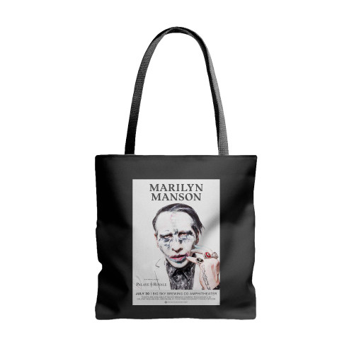 Marilyn Manson Announces Tour Date In Missoula  Tote Bags
