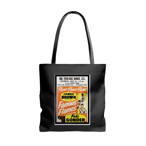 Music Concert Advert James Brown Godfather Soul Art Print Framed  Tote Bags