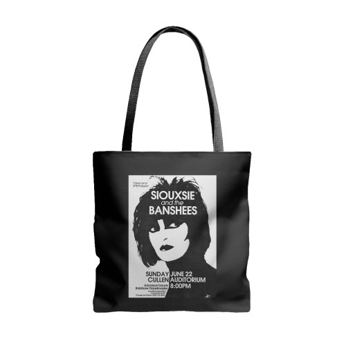 Siouxsie & Banshees  Tote Bags Vintage Concert  Tote Bags  Tote Bags