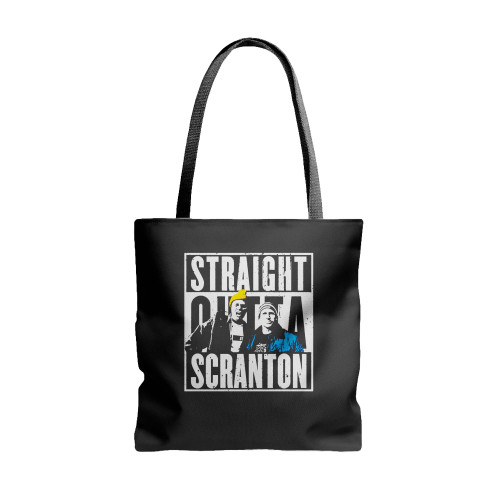 Straight Outta Scranton Lazy Scranton 2  Tote Bags