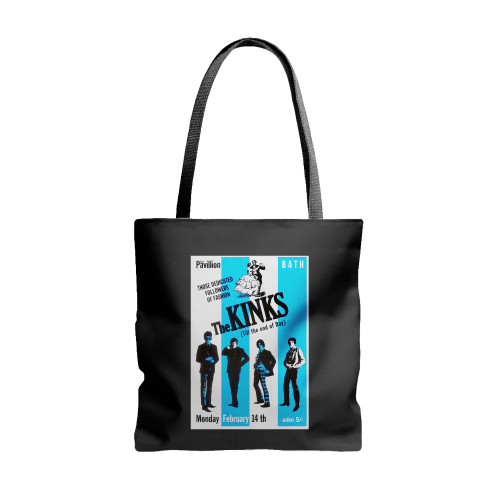 The Kinks Vintage Rock Music Concert Vintage  Tote Bags