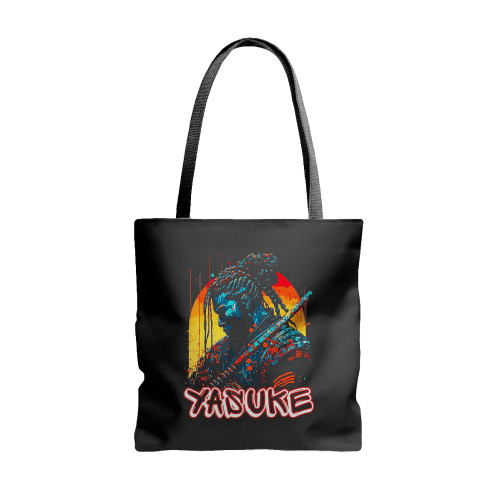 Yasuke African Samurai  Tote Bags
