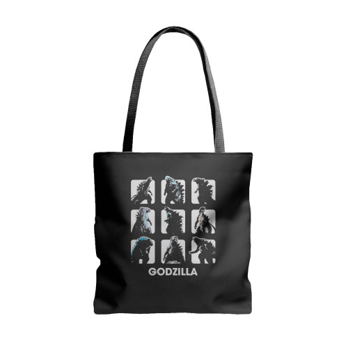 Godzilla Moods Box Up Funny 1  Tote Bags