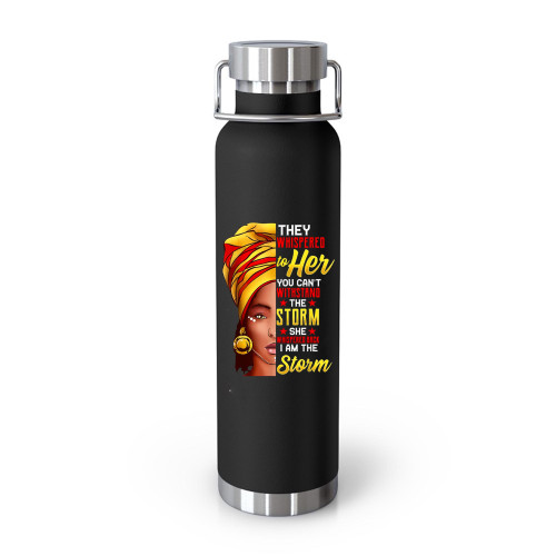 Black History Month African Woman Afro I Am The Storm Vintage  Tumblr Bottle