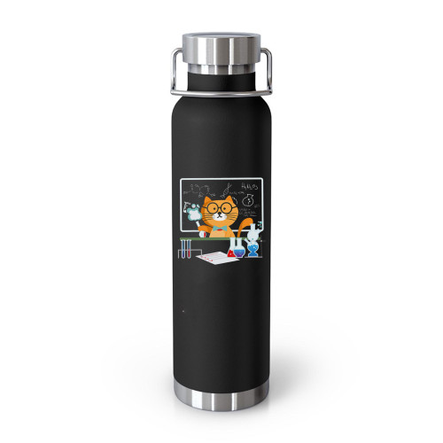 Funny Science Cat Chemistry Teacher  Tumblr Bottle