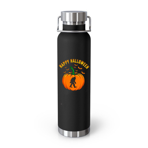 Happy Halloween Sasquatch Cryptid Halloween Pumpkin  Tumblr Bottle