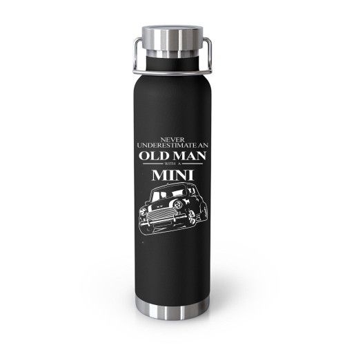Old Man With A Mini Cooper Funny Cool Retro  Tumblr Bottle