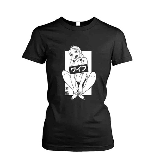 Welcome Senpai Hentai Ahegao Parody Women's T-Shirt Tee