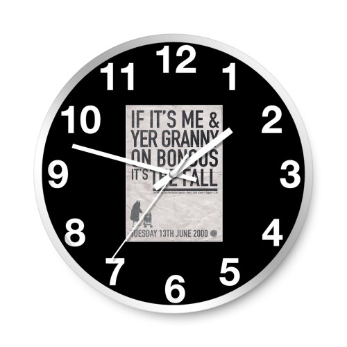 42 The Fall  Wall Clocks Print  Wall Clocks