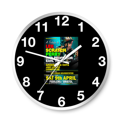 A Tribute To Lee Scratch Perry W Mad Professor Fiddlers Headfirst Bristol  Wall Clocks