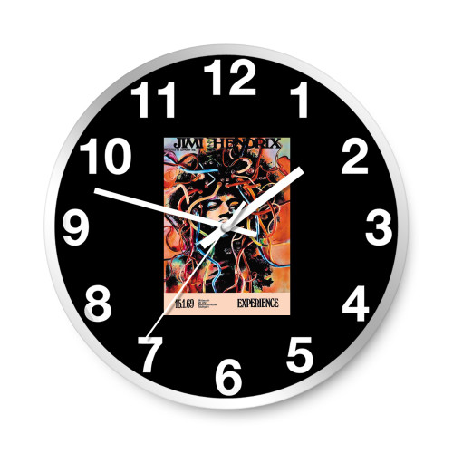 Buyartforless The Jimi Hendrix Experience 1969 Stuttgart 36X24 Concert  Wall Clocks