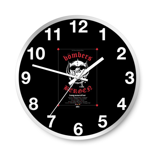 Bombers Lemmy Memorial Tour 2023 Enschede Metropool Netherlands  Wall Clocks