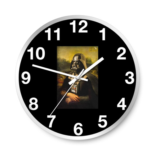 Darth Vader Mona Lisa  Wall Clocks