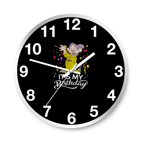 Disney Dopey Dwarf It'S My Birthday  Wall Clocks