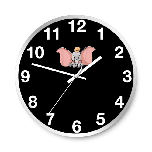 Dumbo Cute Baby Elephant  Wall Clocks