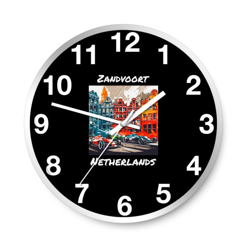 F1 Dutch Grand Prix Race Netherlands Formula 1  Wall Clocks