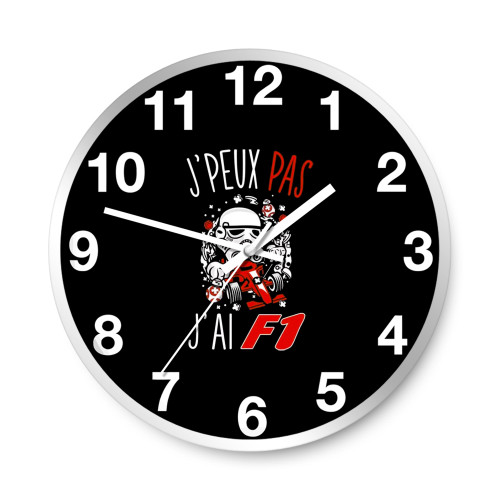 Formula 1 I Can'T I Have F1  Wall Clocks