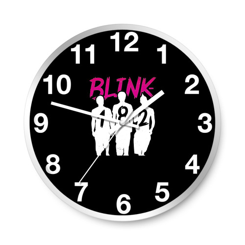 Graphic Blink 182 Band  Wall Clocks