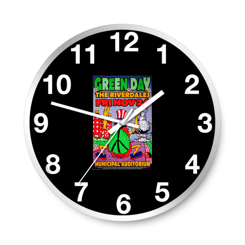 Green Day Concert 1995 Kansas City  Wall Clocks