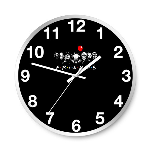 Halloween Party Friends  Wall Clocks