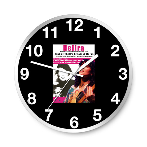 Hejira A Celebration Of Joni Mitchel By Rick Finlay  Wall Clocks
