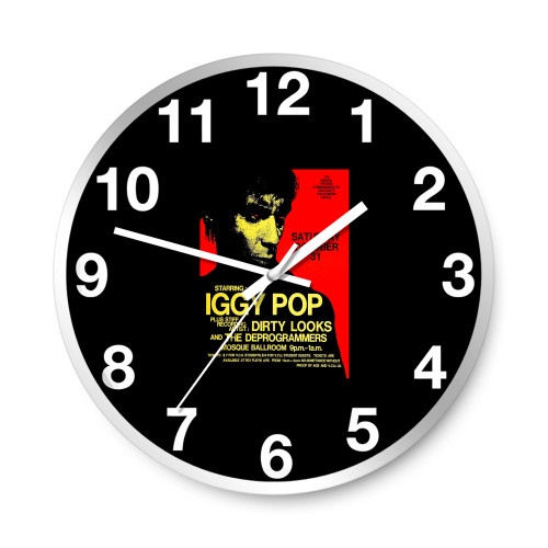 Iggy Pop Concert  Wall Clocks