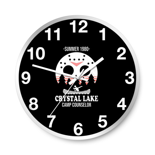 Jason Voorhees Summer 1980 Camp Crystal Lake Vintage  Wall Clocks