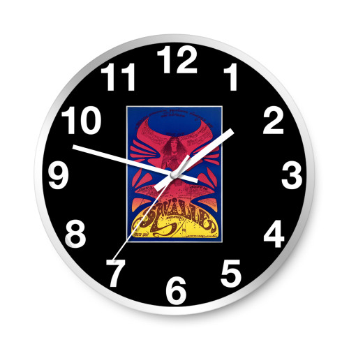 Jimi Hendrix Concert  Wall Clocks