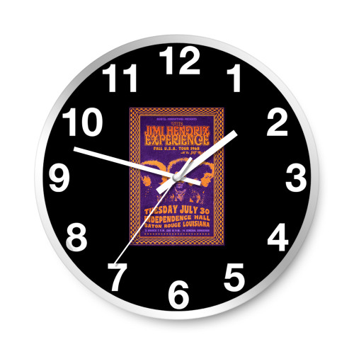 Jimi Hendrix Experience Concert  Wall Clocks